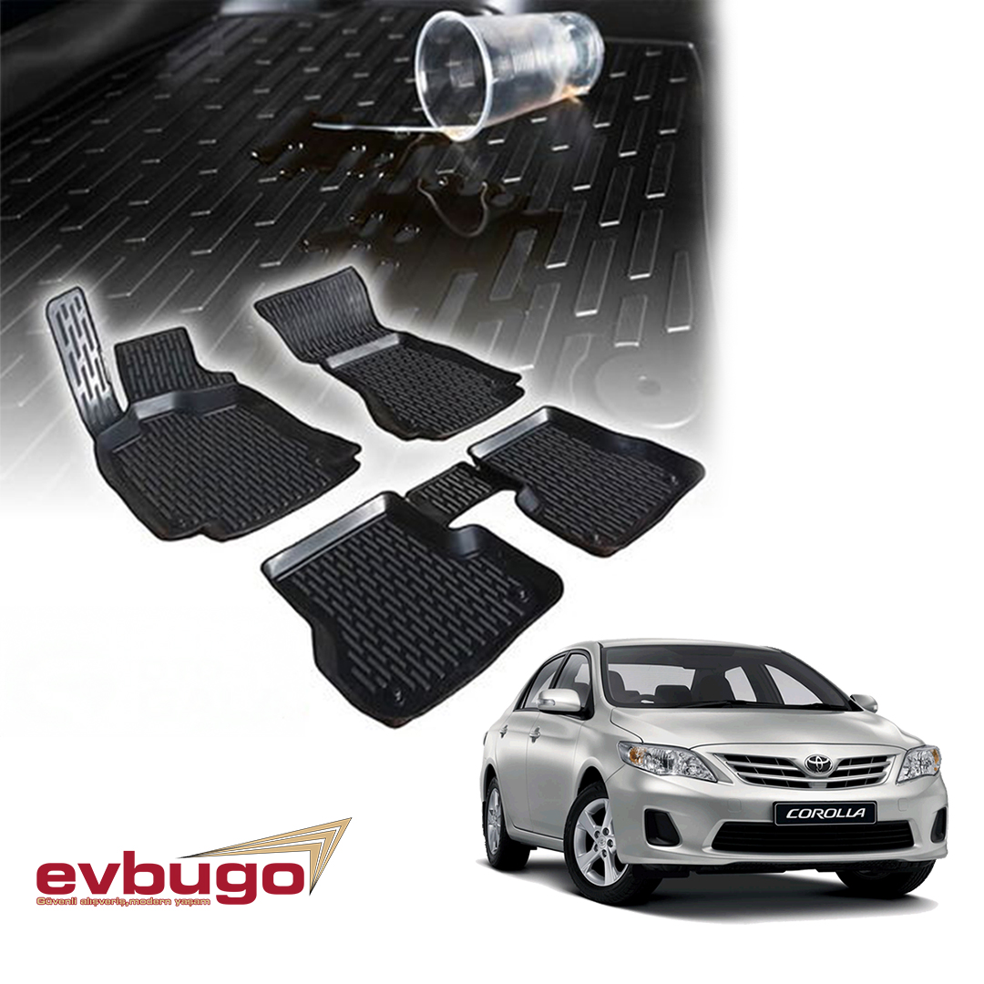 3D PASPAS SİYAH TOYOTA COROLLA 2013-2018